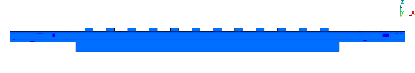 Blue circuit board with alternating colour distribution in the centre.